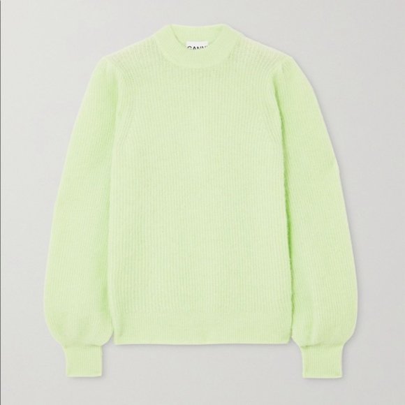 NWT Ganni Soft Wool Alpaca Knit Sweater Size Medium - Picture 2 of 11